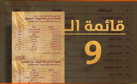 الإعلان عن قائمة الـ 9 لجائزة كتارا للرواية العربية